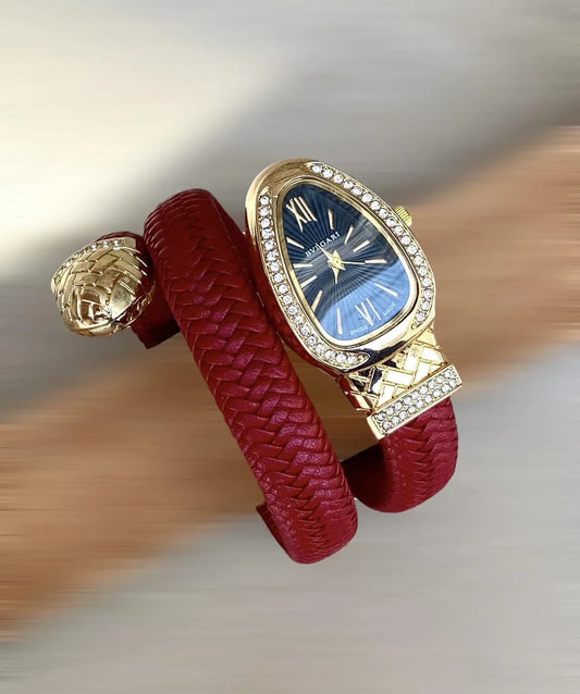 BVLG – Diamond Leather Strap – Female Watch – F-171