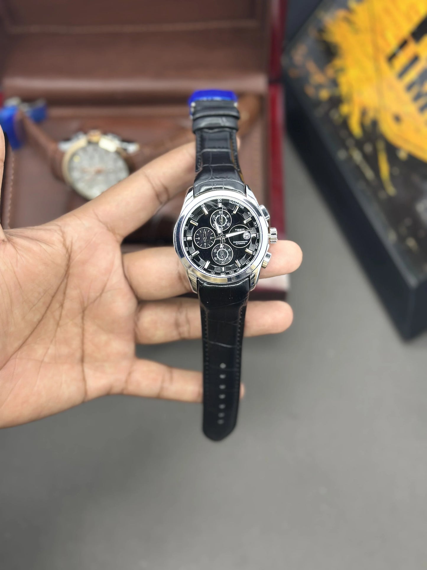 Luxury Chronograph Watch for Men | Business Edition - Black Silver