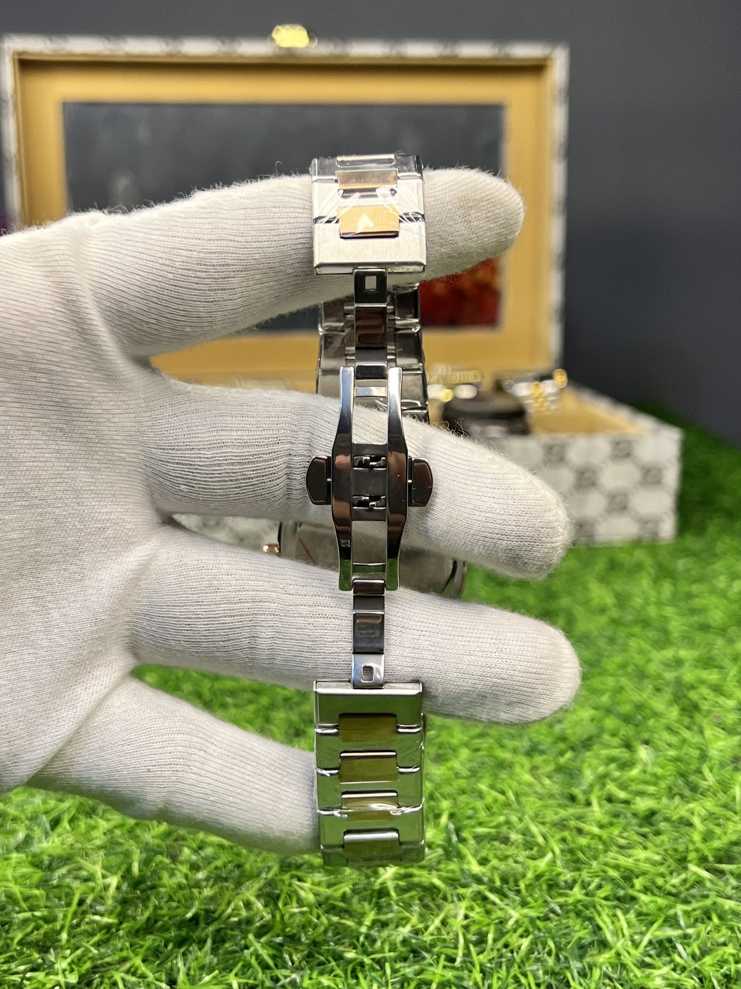 B.W Two Tone Chain Watch